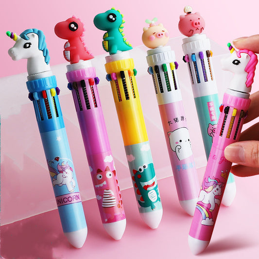 Add Fun and Color to Your Writing with the Little Angel Cartoon Multicolor Ballpoint Pen ✍️🌈