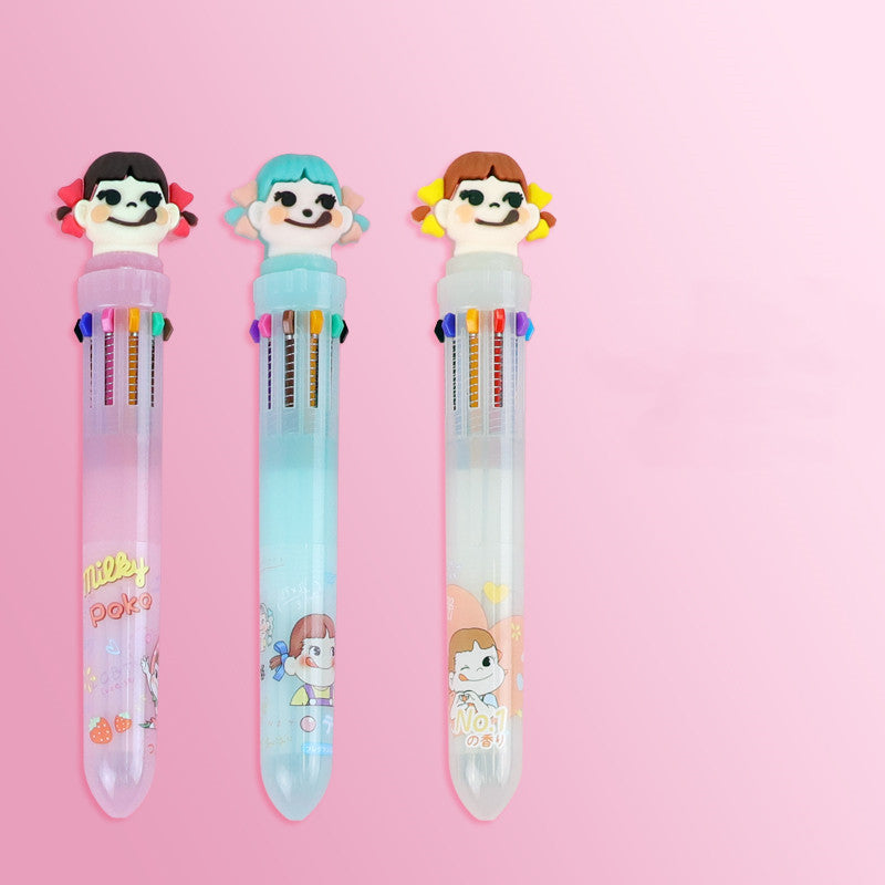 Add Fun and Color to Your Writing with the Little Angel Cartoon Multicolor Ballpoint Pen ✍️🌈