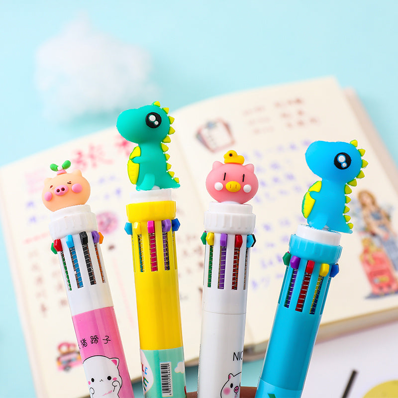 Add Fun and Color to Your Writing with the Little Angel Cartoon Multicolor Ballpoint Pen ✍️🌈