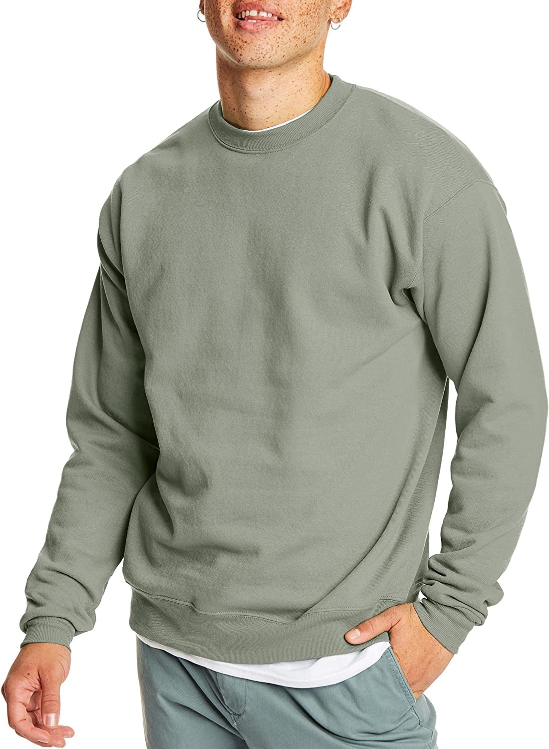 Ecosmart Fleece, Cotton-Blend Pullover, Crewneck Sweatshirt for Men (1 or 2 Pack)