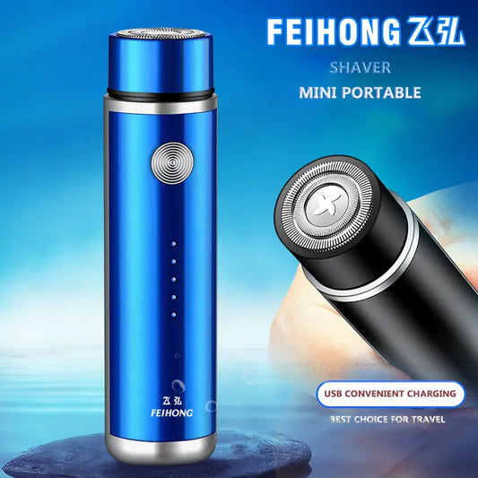 Feihong Mini Shaver: Portable Electric Razor for Men's Grooming on-the-Go