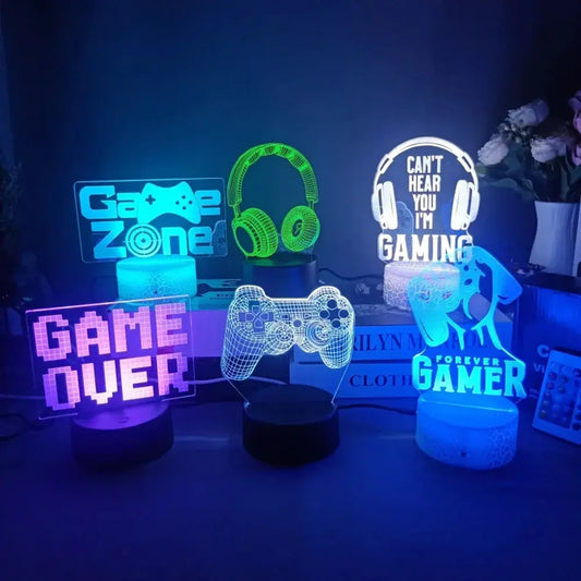 Level Up Your Gaming Experience with the 3D LED Lamp! 🎮✨