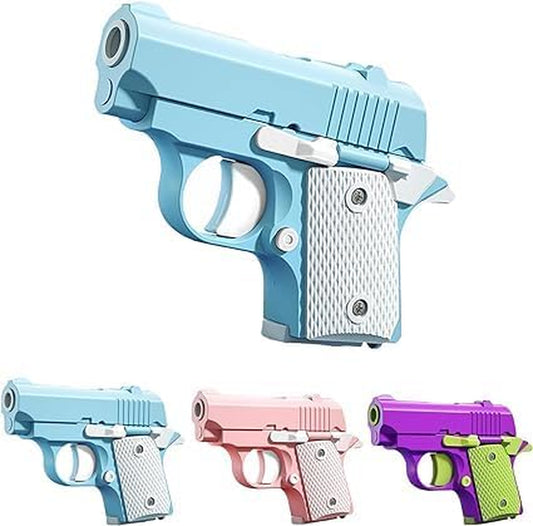 1911 3D Printed Small Pistol Toys, Stress Relief Pistol Toys for Adults, Fidget Toys Suitable for Relieving ADHD, Anxiety, Suitable Toys for Friends Adults and Kids Best Gift (Bluewhite)