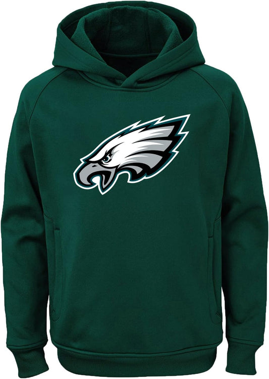 NFL Kids Youth 8-20 Team Color Alternate Polyester Performance Primary Logo Pullover Sweater Sweatshirt Hoodie